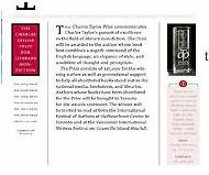 The Charles Taylor Prize